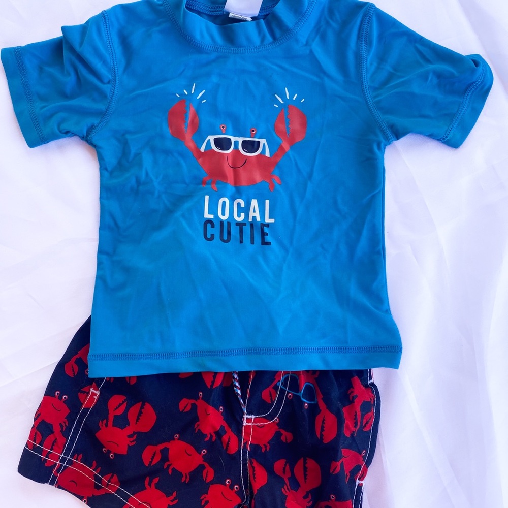 Boys crab swim set, 18 months